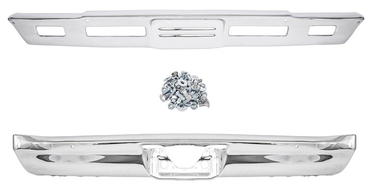 Bumper Kit with Mounting Hardware for 1966 Chevrolet Chevelle [Front & Rear]