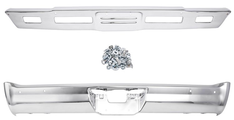Bumper Kit with Mounting Hardware for 1966 Chevrolet El Camino [Front & Rear]