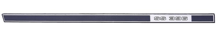 Dash Plaque Insert 1968 Chevy Chevelle, El Camino SS 396