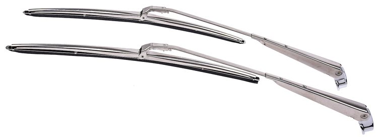 Windshield Wiper Arm & Blade Set for 1964-1967 GM A-Body, 1965-1969 Chevy Corvair