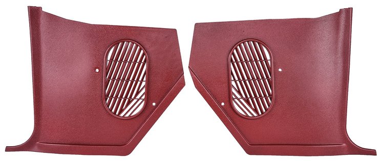 Red Interior Kick Panels for Select 1964 GM A-Body Models without A/C