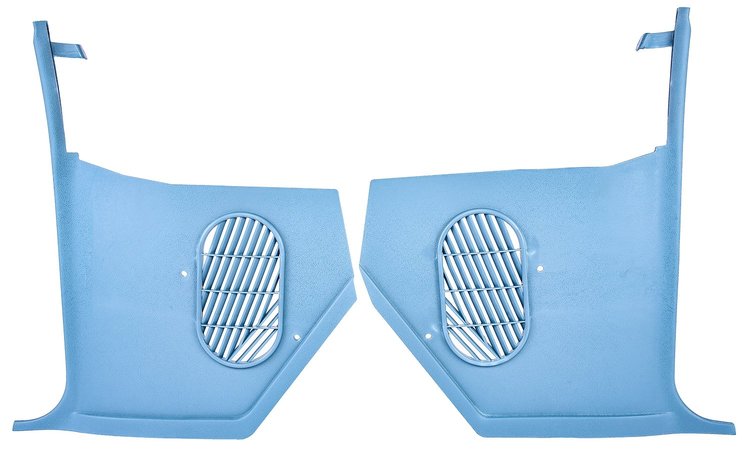 Blue Interior Kick Panels for Select 1965-1966 GM A-Body Models without A/C