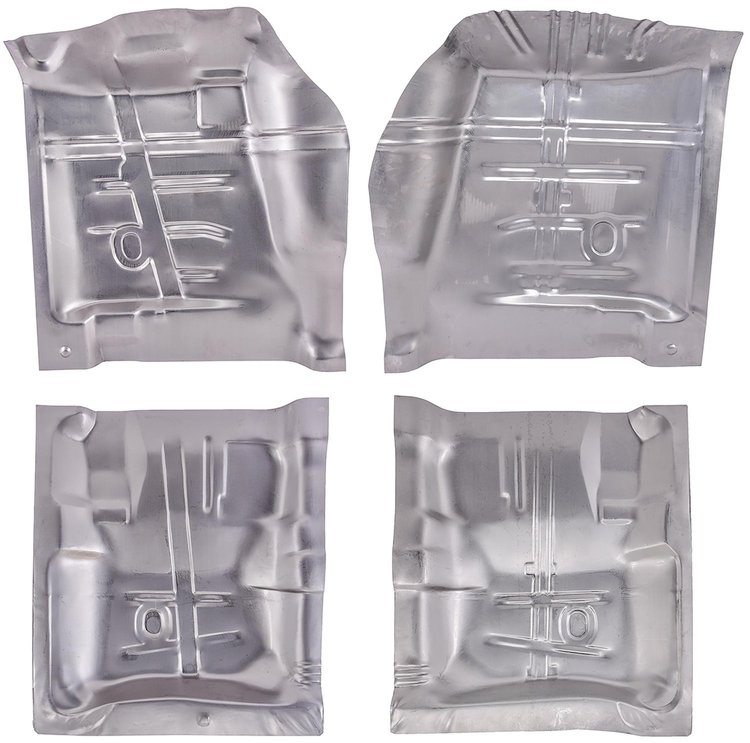 4-Piece Floor Pan Kit for Select 1964-1972 GM A-Body Models
