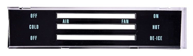 Heater Control Face Plate for 1968 Chevy Chevelle, El Camino Without A/C