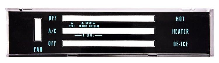Heater/AC Control Face Plate for 1968 Chevy Chevelle, El Camino With A/C