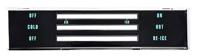 Heater Control Face Plate for 1969 Chevy Chevelle, El Camino Without A/C