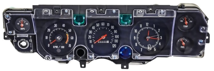 Instrument Cluster Assembly for 1971-1972 Chevrolet Chevelle, El Camino, Monte Carlo w/SS Dash [Floor Shift Models Only]