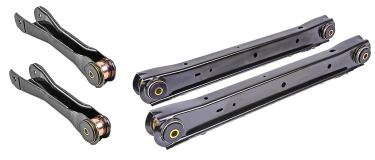 GM Rear Upper & Lower Control Arm Kit w/Urethane Bushings for 1964-1967 GM A-Body, 10 Bolt Rear End