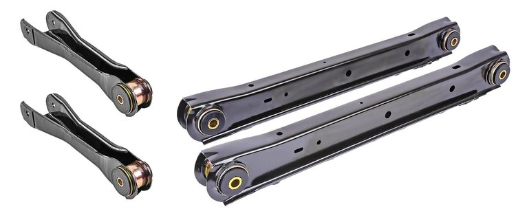 GM Rear Upper & Lower Control Arm Kit w/Urethane Bushings for 1964-1967 GM A-Body, 12 Bolt Rear End