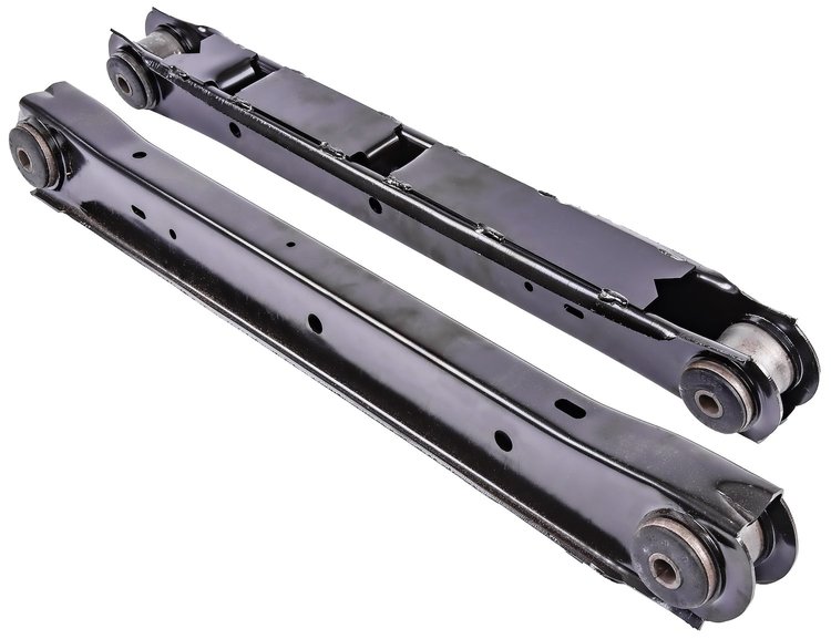 Rear Lower Trailing Arms Fits Select 1964-1972 Chevrolet, Buick, Oldsmobile, Pontiac Models [Rubber Bushings]
