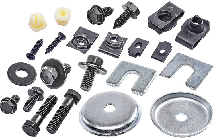 Front End Bolt Kit 1964-1967 Chevy Chevelle, El Camino [Black Oxide-Coated Stainless Steel]