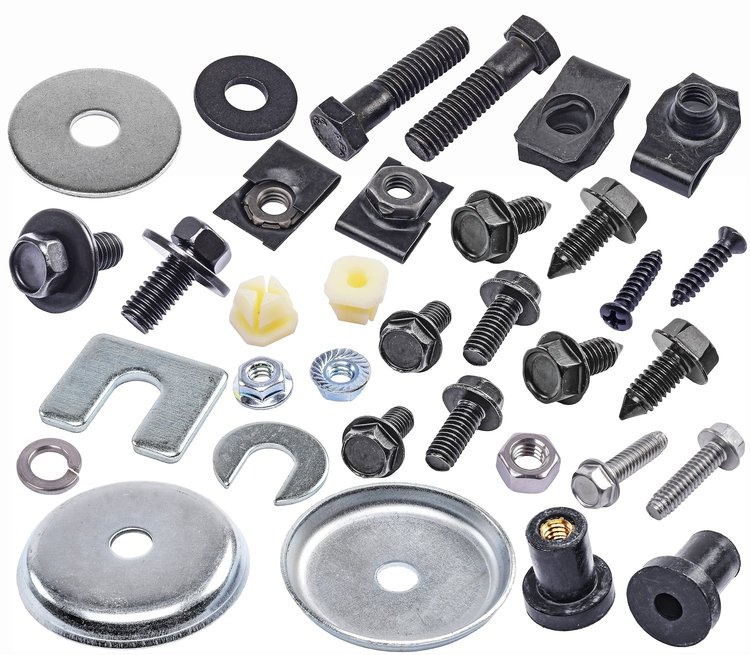 Front End Bolt Kit 1967-1968 Chevy Camaro (Standard Front End), Pontiac Firebird [Black Oxide-Coated Stainless Steel]