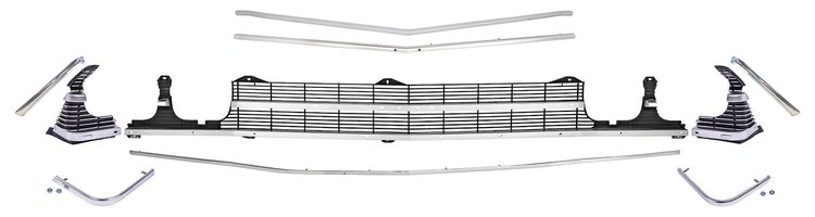 Standard Grille Kit for 1969 Chevrolet Chevelle & El Camino SS [w/ Center Molding]