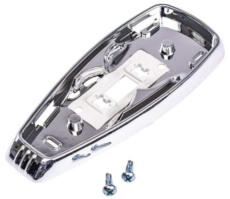 Dome Light Base Fits Select 1960-1970 GM Models, Chrome