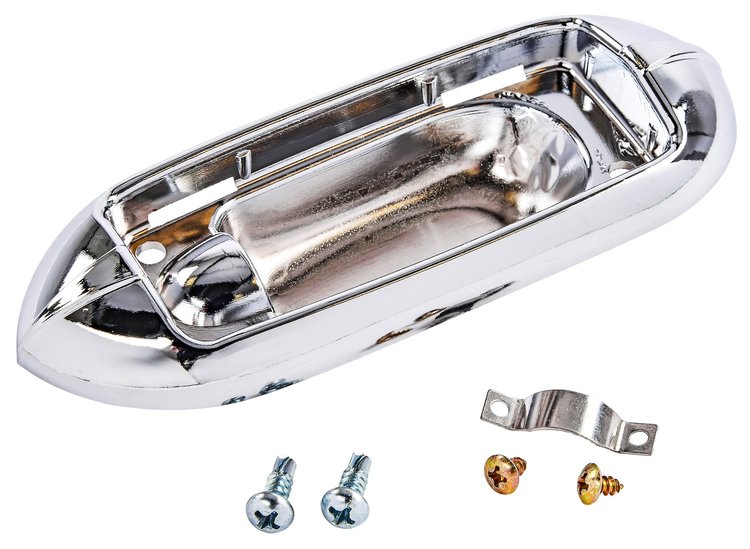 Dome Light Base 1964-1967 Chevy El Camino, 1959 Cadillac Deville, Eldorado-Convertibles, Chrome