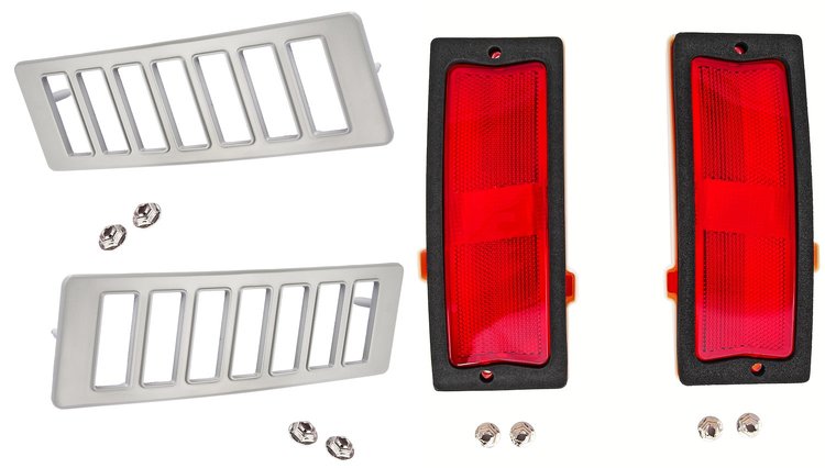 Rear Quarter Marker Lamp & Bezel Kit for 1970-1972 Chevrolet Chevelle