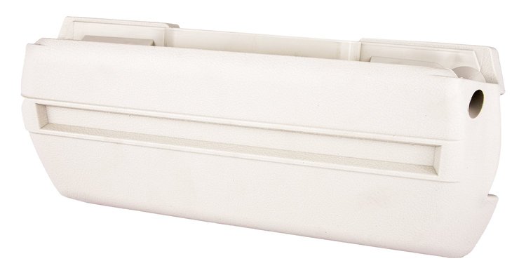 Armrest Base Fits Select 1968-1972 GM Models, Front or Rear  [Left/Driver Side, White]