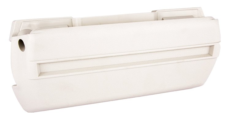Armrest Base Fits Select 1968-1972 GM Models, Front or Rear [Right/Passenger Side,White]