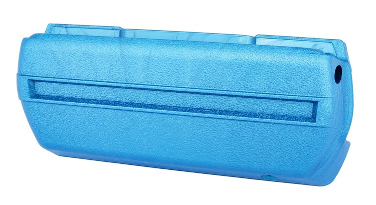 Armrest Base Fits Select 1968-1972 GM Models, Front or Rear  [Left/Driver Side, Medium Blue]