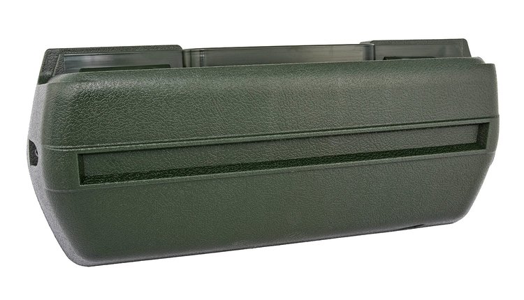 Armrest Base Fits Select 1968-1972 GM Models, Front or Rear  [Left/Driver Side, Dark Green]