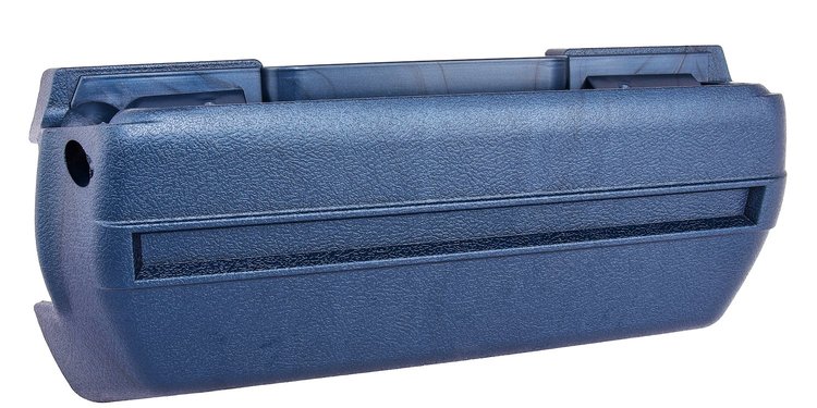 Armrest Base Fits Select 1968-1972 GM Models, Front or Rear [Right/Passenger Side, Dark Blue]