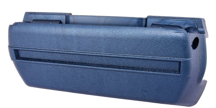 Armrest Base Fits Select 1968-1972 GM Models, Front or Rear  [Left/Driver Side, Dark Blue]