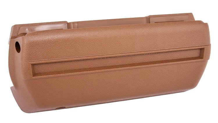 Armrest Base Fits Select 1968-1972 GM Models, Front or Rear [Right/Passenger Side, Dark Saddle]