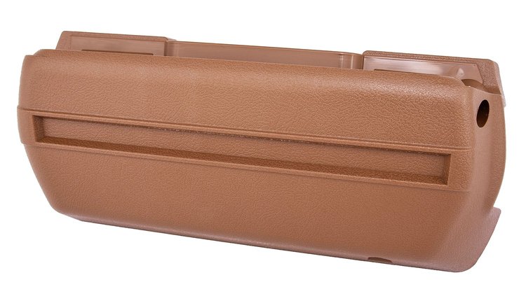 Armrest Base Fits Select 1968-1972 GM Models, Front or Rear  [Left/Driver Side, Dark Saddle]