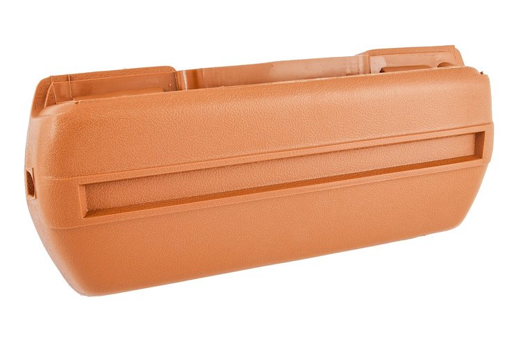 Armrest Base Fits Select 1968-1972 GM Models, Front or Rear  [Left/Driver Side, Dark Tan]
