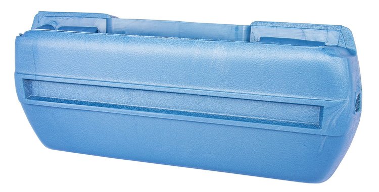 Armrest Base Fits Select 1968-1972 GM Models, Front or Rear [Right/Passenger Side, Light Blue]