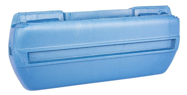 Armrest Base Fits Select 1968-1972 GM Models, Front or Rear  [Left/Driver Side, Light Blue]