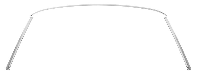 Front Windshield Molding Set Fits Select 1968-1972 Chevrolet, Buick, Oldsmobile, Pontiac Models