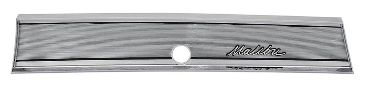 Glove Box Face Plate for 1967 Chevrolet Chevelle, El Camino, Malibu ["Malibu" Script]