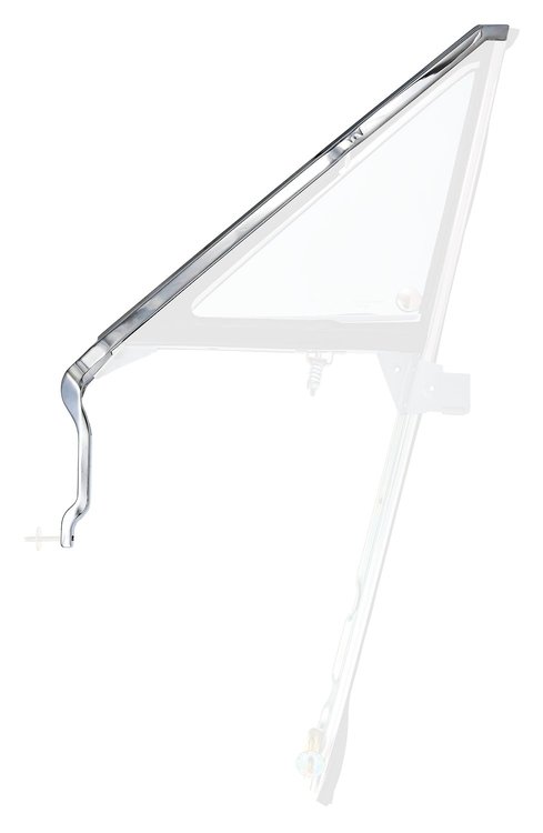 Replacement Vent Glass Frame for Select 1966-1967 GM A-Body Models [Left/Driver Side]