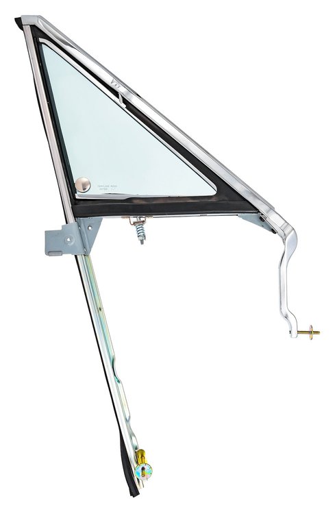 Replacement Vent Glass Assembly for Select 1966-1967 GM A-Body Models [Clear Tint, Right/Passenger Side]