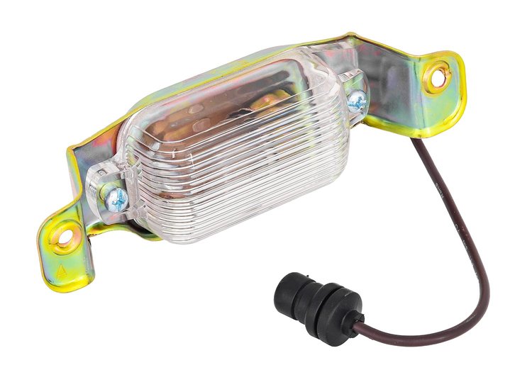 Rear License Plate Lamp Assembly Fits Select 1970-1972 Chevrolet Chevelle, El Camino, Monte Carlo
