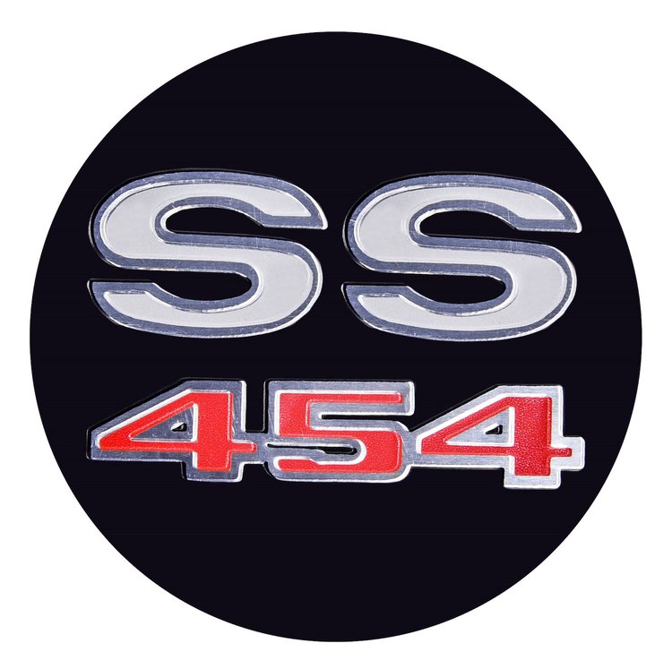 SS 454 Wheel Center Cap Inserts for 1969 Chevrolet Camaro & 1969-1970 Chevrolet Chevelle, El Camino