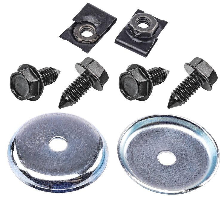 Inner Fender Well Hardware Kit 1968-1974 GM Models - Black Oxide-Coated Stainless Steel