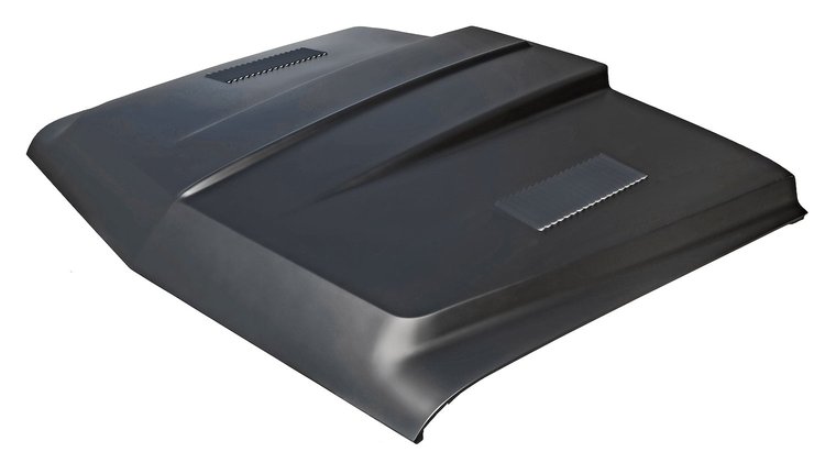 Cowl Induction Hood with Louvers Fits Select 1967-1968 Chevrolet & GMC Trucks [Steel]