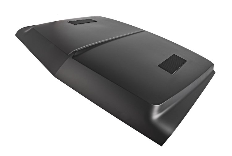 OE-Style Hood with Louvers Fits Select 1967-1968 Chevrolet & GMC Trucks [Steel, EDP Coated]