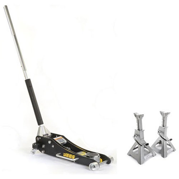 Aluminum Jack & Jack Stands Kit Floor Jack: (555-80006) Professional 2-Ton Low Profile Aluminum Floor Jack Jack Stands: