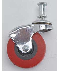 Replacement Red Rubber Caster for 555-80055