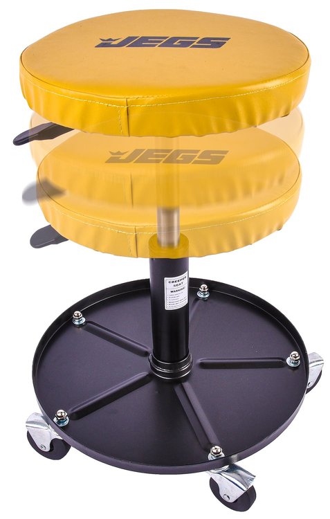 Adjustable Mechanics Seat Adjustable Height from 15 in. to 19 1/4 in.