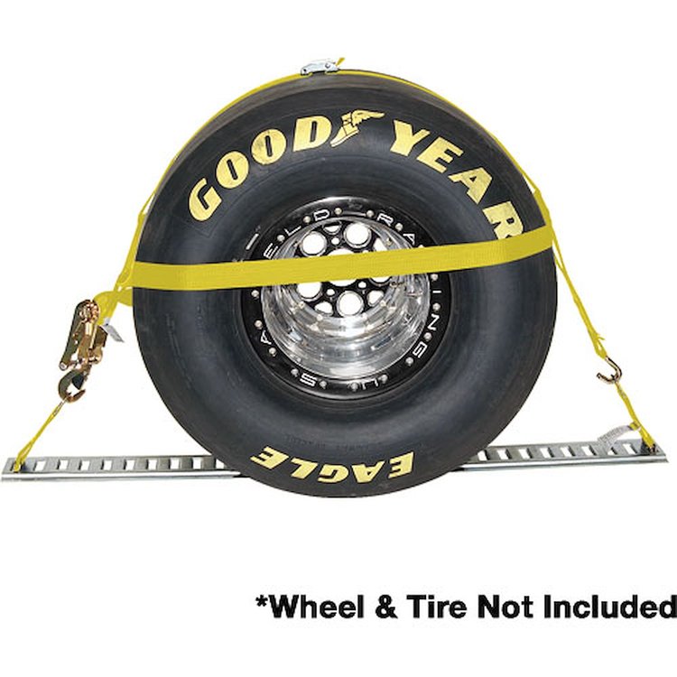 Tire Bonnet Strap Large Strap with one 90° Snap Hook and one 90° J-Hook