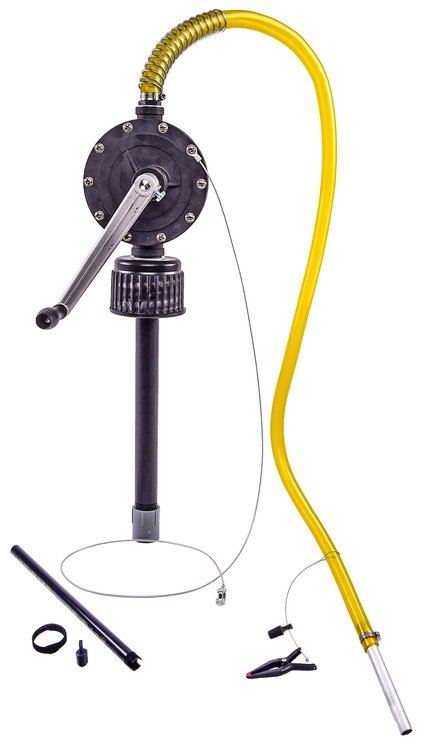 Rapid Flow Fuel & Fluid Transfer Pump, 8 GPM [Fits most 5-Gallon to 15-Gallon Utility Jugs]