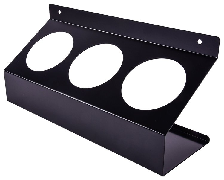 Aerosol Can Holder 3-Hole, Black