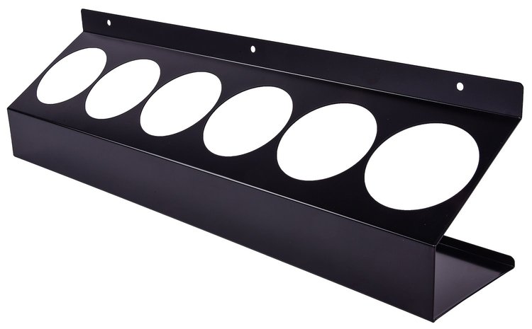 Aerosol Can Holder 6-Hole, Black