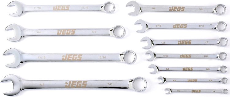 11-Piece SAE Combo Wrench Set
