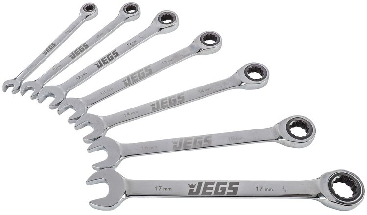 7-Piece Metric Ratcheting Wrench Set
