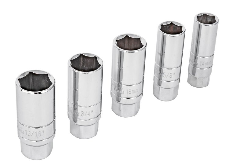Spark Plug Socket Set, 3/8 in. Drive [SAE/Metric 5-Piece]